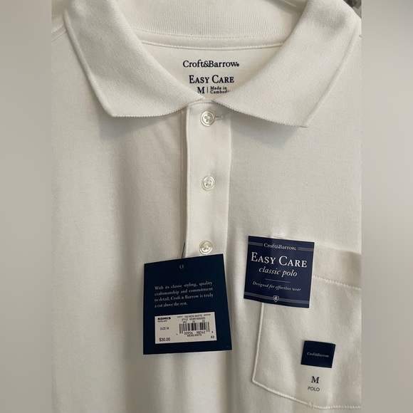 NWT white button down tee - Picture 2 of 2